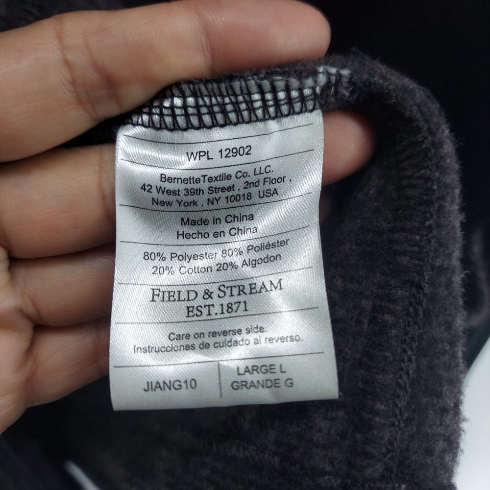 Field And Stream Shacket Fleece Full Zip Size L - image 8